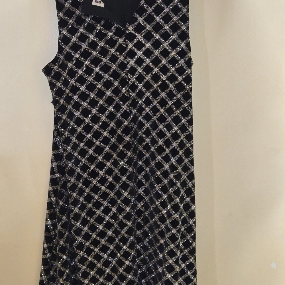 Elegant Black and Silver Women's Dress